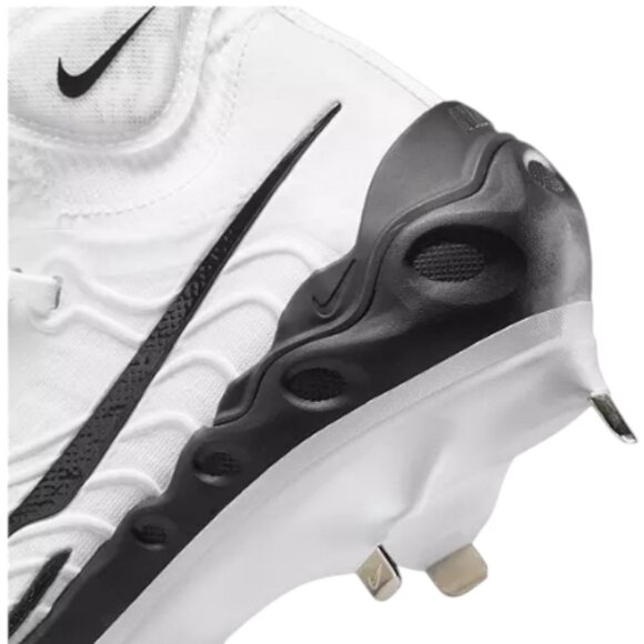 Nike Alpha Huarache NXT White Black Metal Cleats DJ6517-101 Men Size 8.5 NWT - Picture 8 of 12